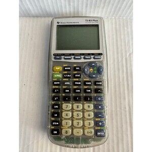 Texas Instruments TI-83 Plus Silver Edition Transparent Graphing Calculator